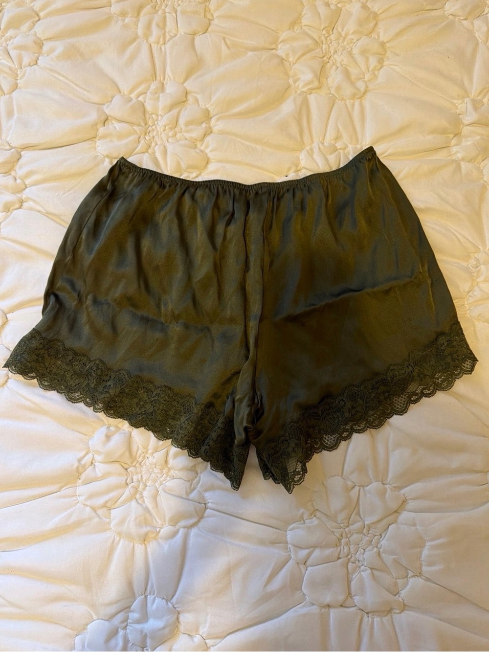 intimissimi Olive Lace-Trim Sleep Shorts